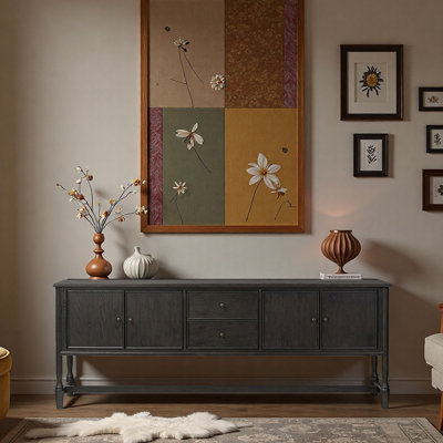 American Country Style Distressed Sideboard