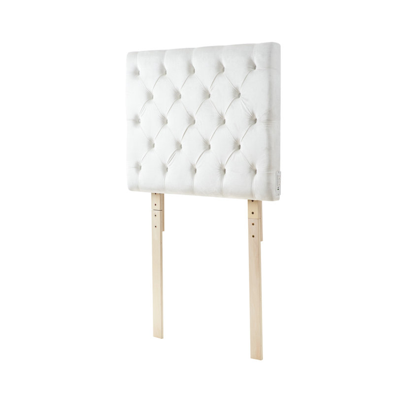 Tête de lit capitonnée en velours capitonné