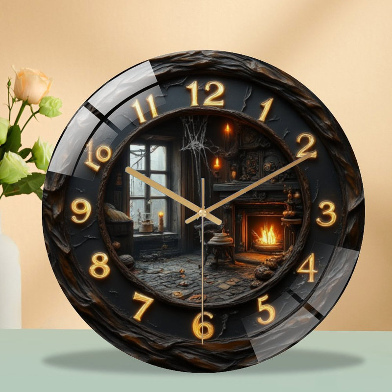 Horloge murale avec horloge murale 12 po