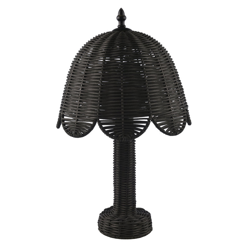 25Cm Black Table Lamp