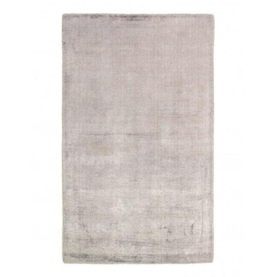 Oralee Wool Area Rug in Gray