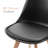 Rohun Round Extendable Modern Kitchen Dining Table Set With 32.8"H Dining Chair-303345141-303345140