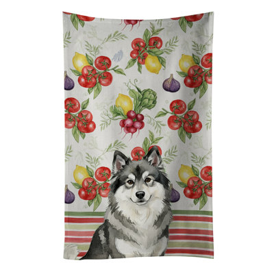 Keeshond Vegetables Kitchen Towel