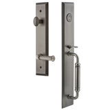 Fifth Avenue One-Piece Dummy Handleset with C Grip and Georgetown Lever