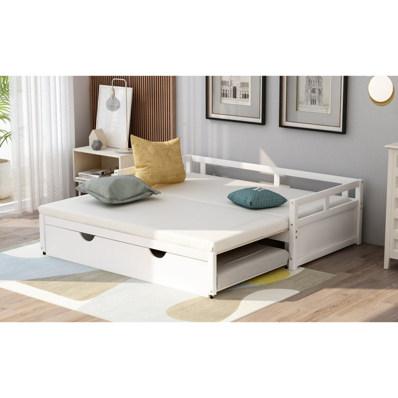Lit de jour simple extensible avec couchette sans sommier
