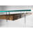 Fiorela Rectangular Glass Top with Plastic / Acrylic Base Dining Table