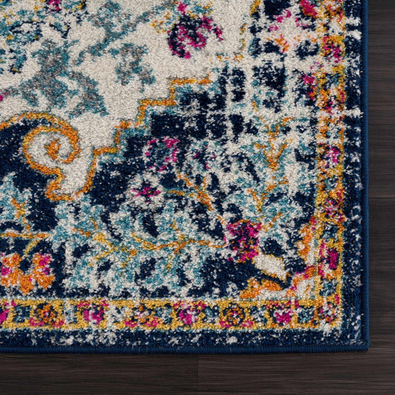 Tapis orange Bodrun, Rectangle 7 pi 10 po x 10 pi