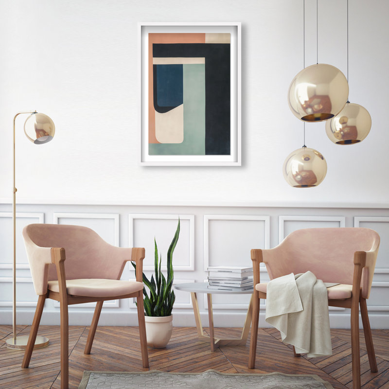 Eternal Shores Shadowbox Abstract Print by Oliver Gal, Black Frame, 10 x 15, 31.5"H x 21.5"W, White Frame