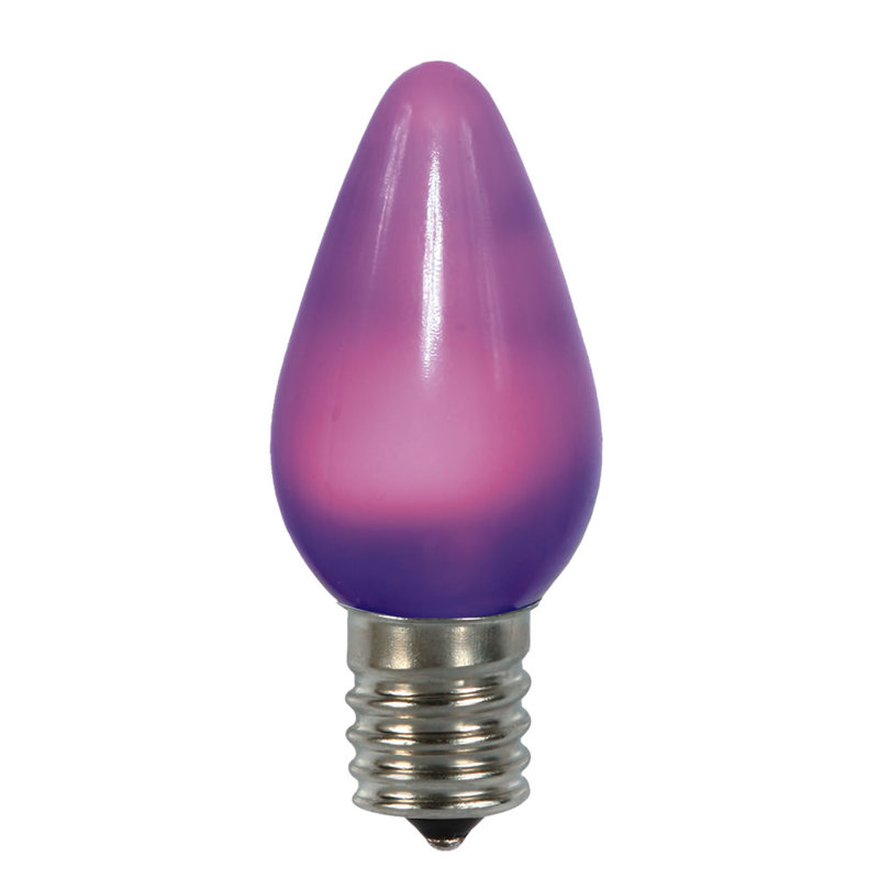 Vickerman C7 Ceramic LED Replacement Bulbs, 25 Pack, Purple, 0.09