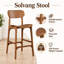 Tabouret de bar et de comptoir Larence-377219404-377219405