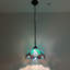 Luminaire suspendu Kleist Tiffany avec ampoule DEL en vitrail brun et l 12 po x P 12 po x H 60 po
