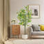 Ensemble de 2 citronniers artificiels 1,8 m, faux citron réaliste avec fruits pour la décoration intérieure et extérieure d'un bureau à domicile