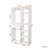Freestanding Closet System,  Stand-Alone Wardrobe With 6 Open Shelves,74.8'' Heigh Closetwith 1 Wood Drawers, Wood Walk-In Closet With 2 Hanging Rod