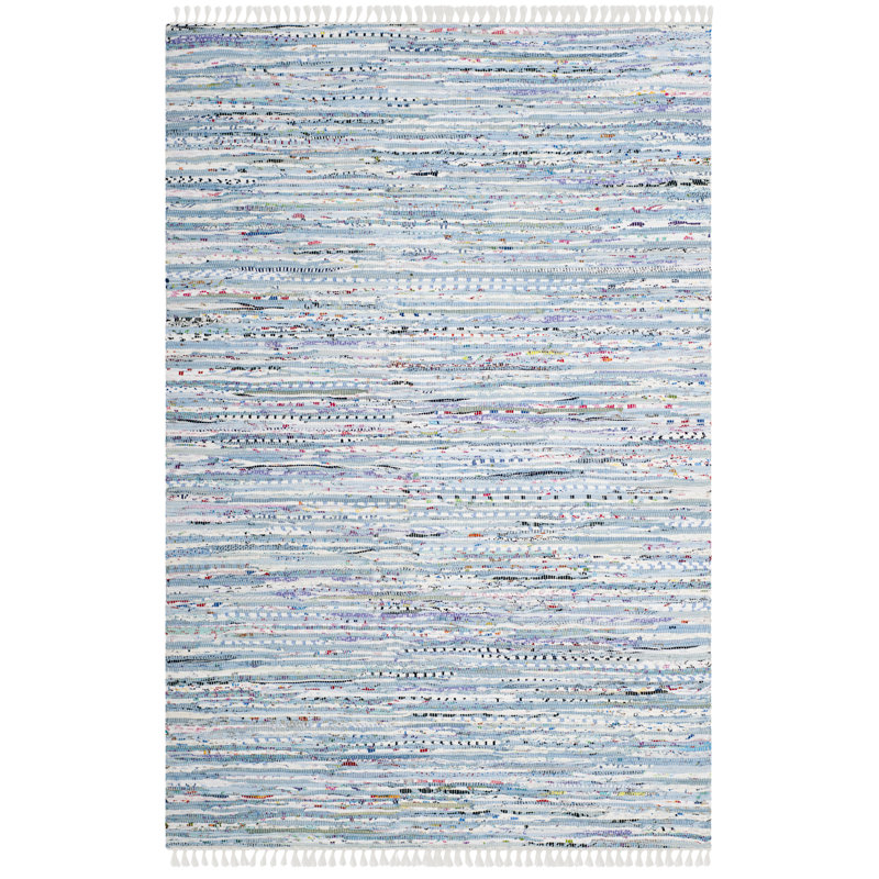 Alfiya Rectangle Cotton Hand Woven Area Rug, Rectangle 91 X 152cm