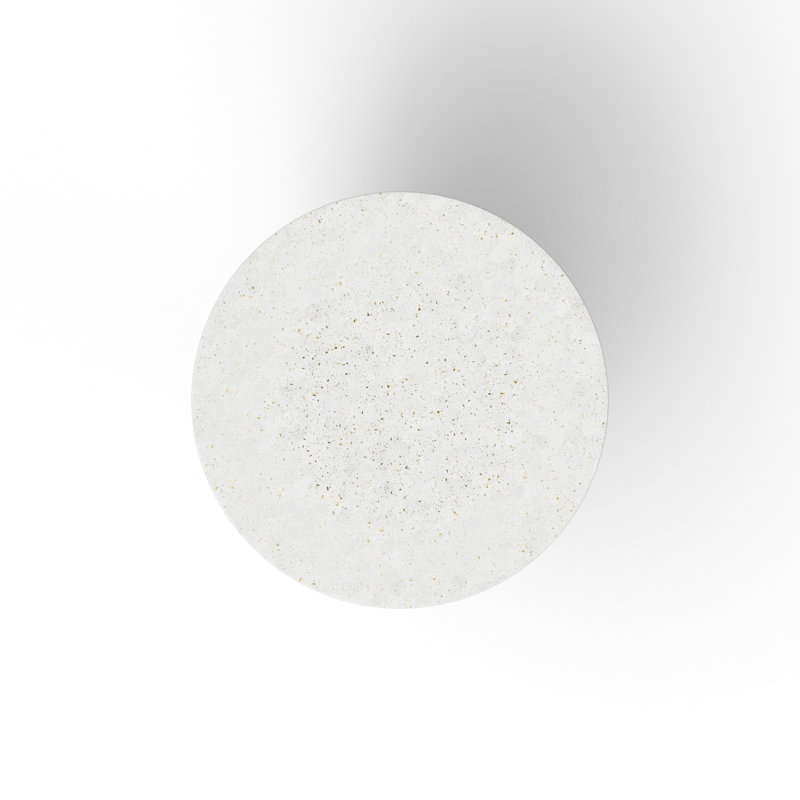 Round Circa 4 Dining Table, 38" Round, Ivory Terrazzo, Bar Table (41.75" Height)