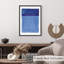Motif abstrait abstrait à pois bleu Mid-Century-1312695953