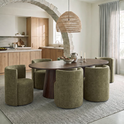 Ensemble table et chaises de salle à manger extensibles de 47 à 83 pouces avec chaises rembourrées et roulettes dissimulées