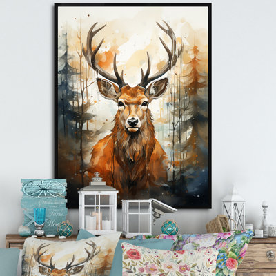 Deer Wonderers V sur toile