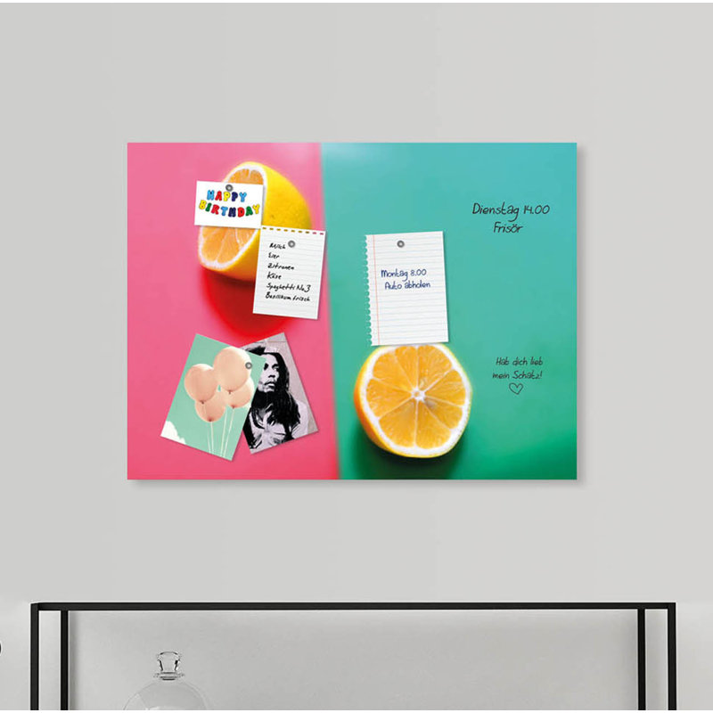 Magnetic Glass Photo Memo Board