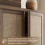 Armoire de rangement de 66,9 po de hauteur avec poignée en bois massif Retro Minimalisme (ensemble de 2-1138143519