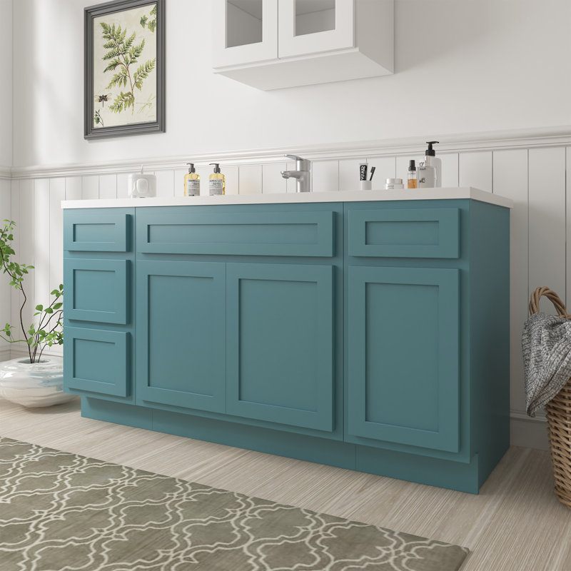 66'' Single Bathroom Vanity Base Only, Teal