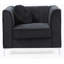 Fauteuil incliné noir élégant Sleek-673135963
