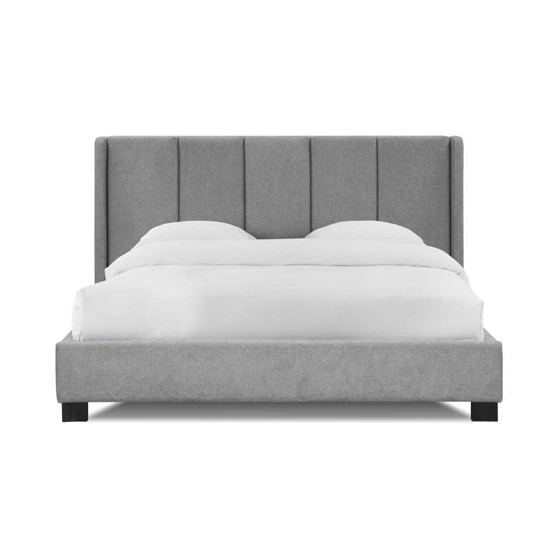 Sealy Posturepedic Bristol Upholstered Bed Frames, Gray, King