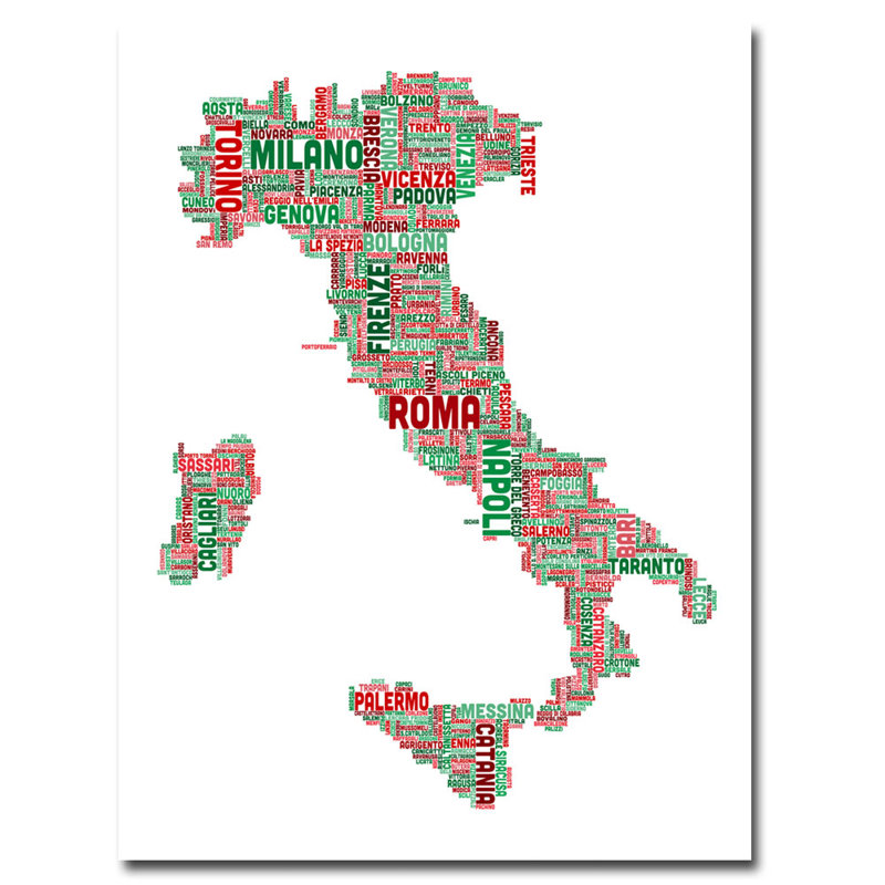 « italie iii », impression sur toile, Toile tendue, H 47 po x l 35 po x P 2 po