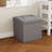 Foldable Fabric Storage Ottoman Bench – Versatile Seat With Hidden Storage Compartment