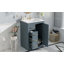 Meuble-lavabo 24 po avec lavabo intégré en céramique, meuble-lavabo à une porte, 3 tiroirs et meuble-lavabo simple pour petite et moyenne salle de bain-173715538