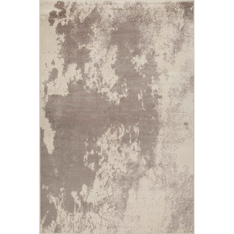 Tapis taupe / ivoire, Rectangle 3 pi 3 po x 4 pi 11 po