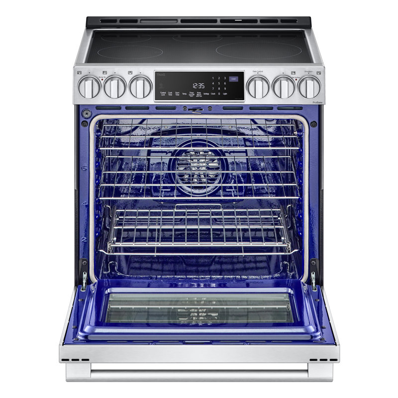 Lg Studio 6.3 Cu. Ft. Instaview Induction Slide-in Range With Air Fry And Air Sous Vide, Silver