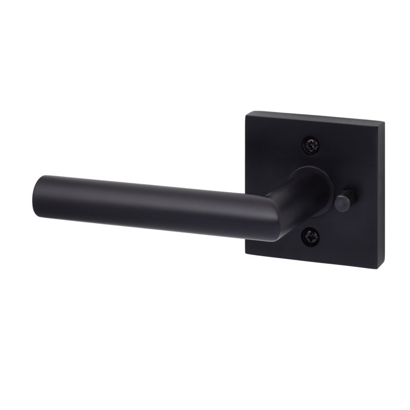 Hanover Square Privacy Lever, Matte Black