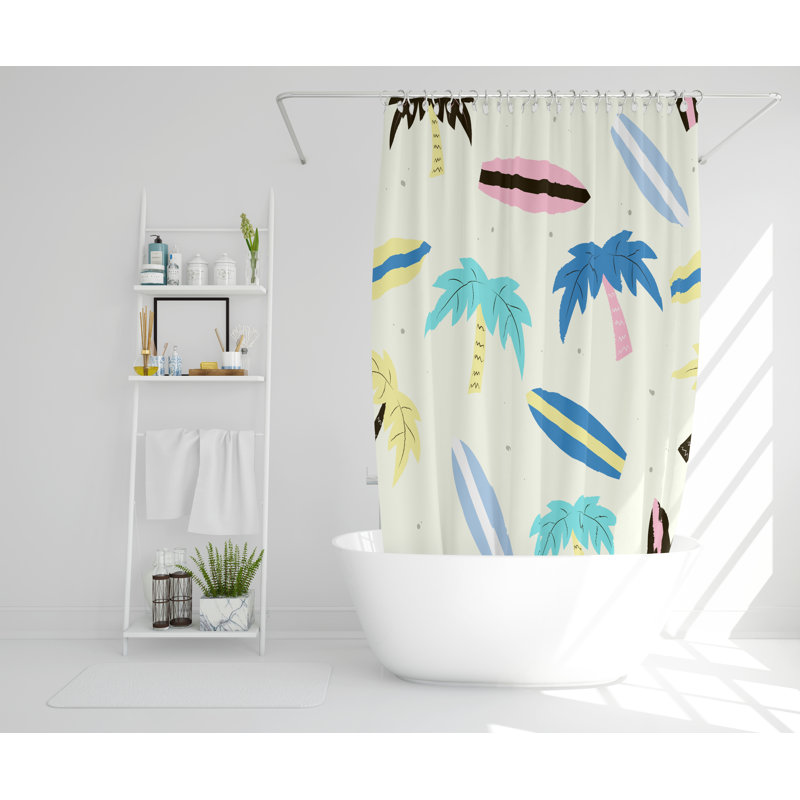Madyson Polyester Shower Curtain, 168cm H x 168cm W