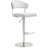 Swivel Upholstered Faux Leather Adjustable Height Counter Stool with Stainless Steel Frame-43807757-110842407-110842403