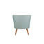 Fauteuil à oreilles bleu indigo avec structure en bois massif, 29,5 po x 29,1 po x 29,1 po | 100% polyester, 32 coussins en mousse | Conception scandinave rustique facile à nettoyer | Parfait pour la décoration d'hôtel et de maison-1793148375