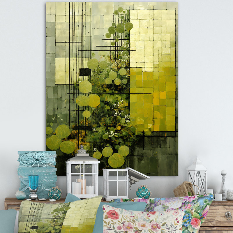 Plantes vertes écologiques Symphony II, H 20 po x l 12 po x P 1 po, Toile tendue