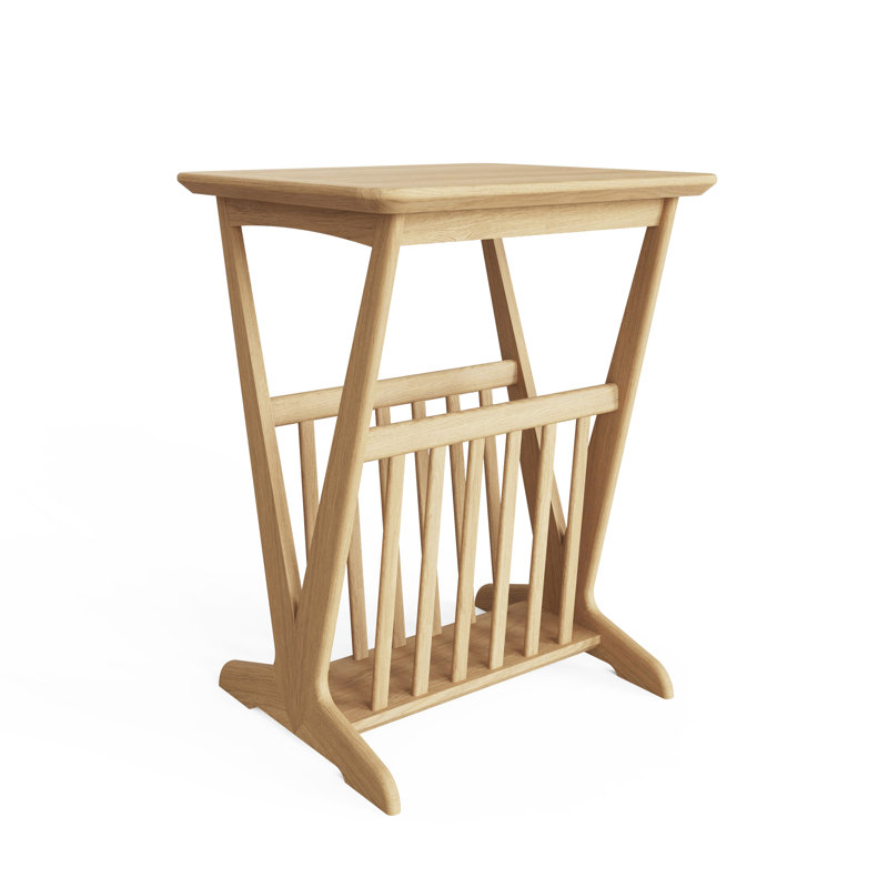 Wood Free Standing Magazine Rack