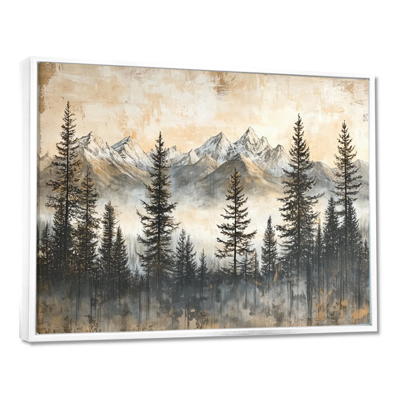 Gerarde - Landscapes Wall Art, H 30 po x l 40 po, Impression encadrée flottante, Blanc