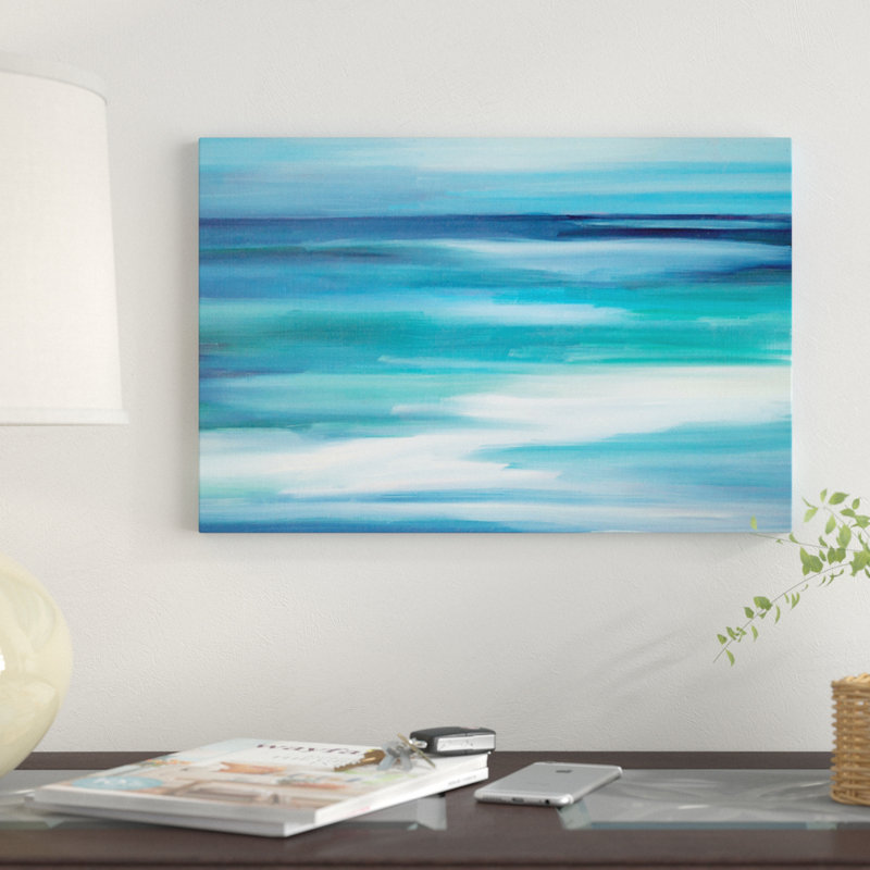 « into », impression sur toile, H 18 po x l 26 po x P 1,5 po, Toile avec cadre noir, Pas de tapis