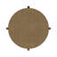 Table d'appoint ronde avec tablette de rangement