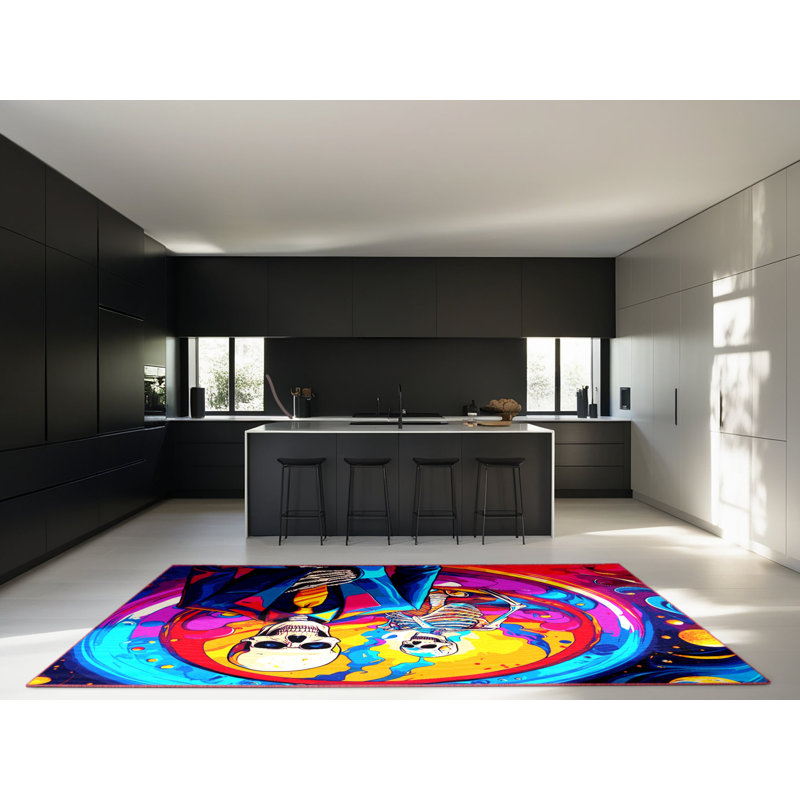 Ecliptic Bloom Rug, Rectangle 2' x 3'