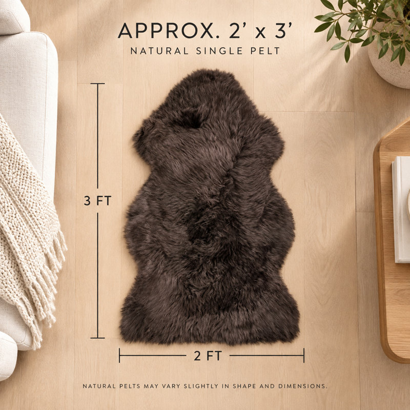 Fournier Sheepskin Animal Print Indoor Rug