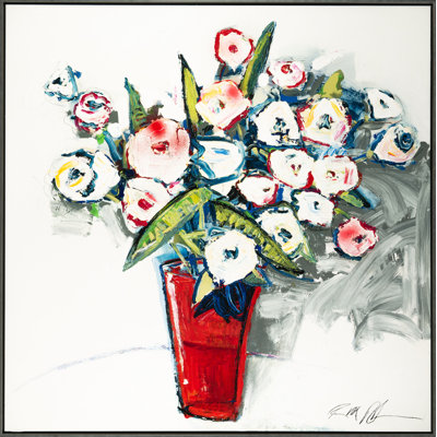 The Red Vase Print by Robert Robinson