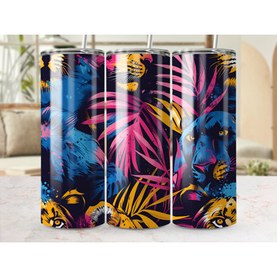 Choose Handmade Tumblers 591ml Vacuum Insulated Stainless Steel (18/8) Travel Tumbler with Straw