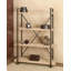 Étagère de rangement à 4 tablettes en bois brun, 47 po x 14 po x 67 po