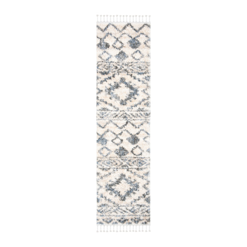 Barksdale Geometric Hand Woven Area Rug, Runner 61 x 244 cm