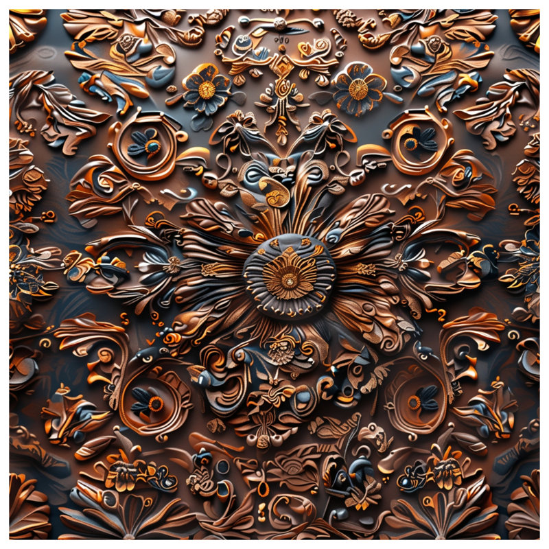 Tapis de bain Ornate, L 34 po x L 21 po