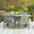 Alfonsi Acacia Wood Patio Dining Table Set-1387012350
