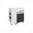 Desk,54" Wide Two Drawer Expandable Desk  With Seven Shelves And Casters White - Dark Walnut